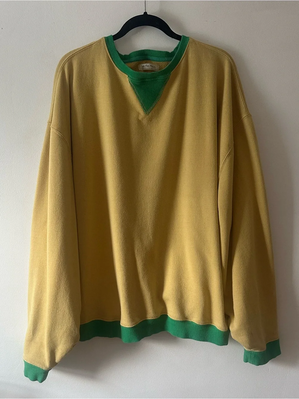 Free People We The Free Classic Crew Colorblock Sweatshirt